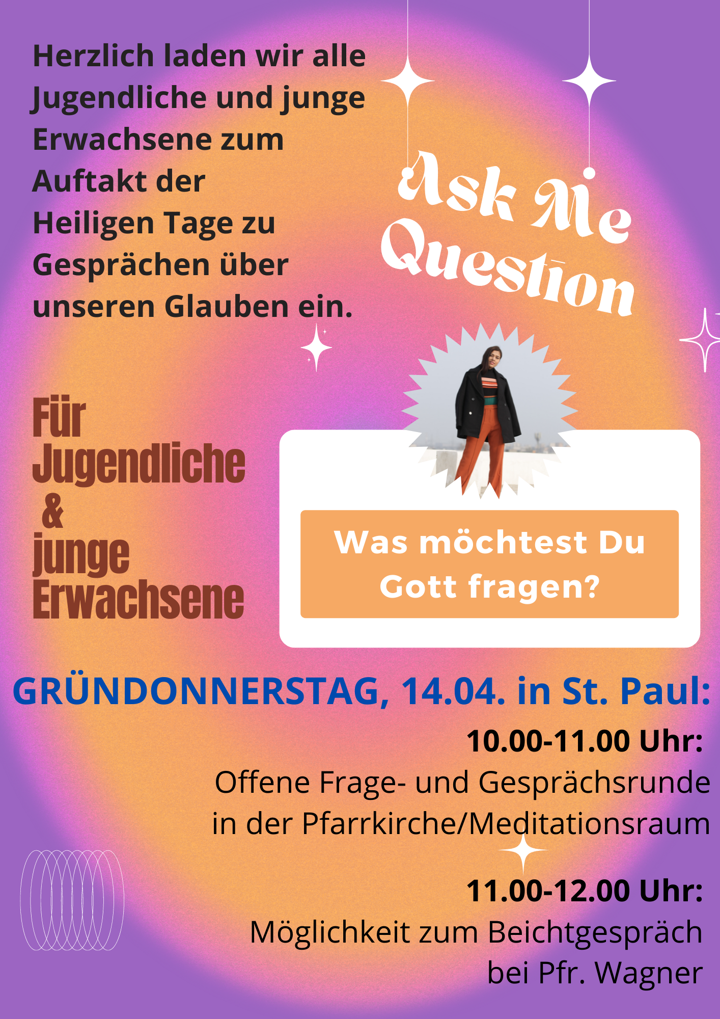 Ask Me Qeustion Instagram Story (Dokument im A4-Format)